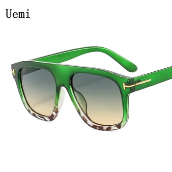 Нови ретро зелени слънчеви очила Squar за жени мъже мода реколта марка качество слънчеви очила тенденция нюанси UV400 очила